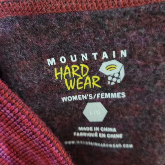 Mountain Hardwear Serrana Turtleneck Sweater Wool Blend Women's Large Red - Picture 6 of 10